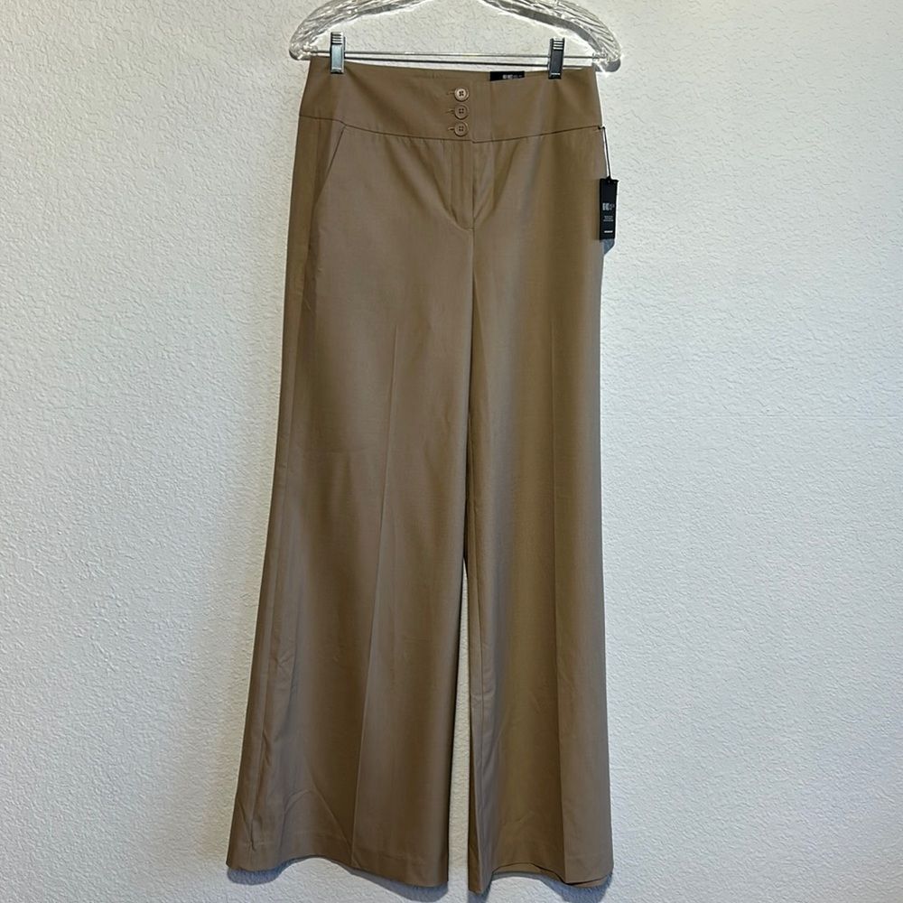 NWT Express tan high-waist wide leg pant slack, size 6